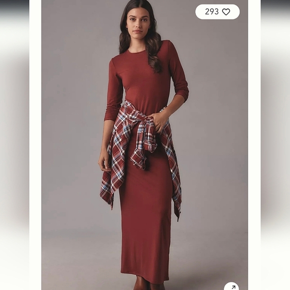 Reformation Tommie Knit Maxi Dress Chianti Small NWOT - Picture 1 of 9